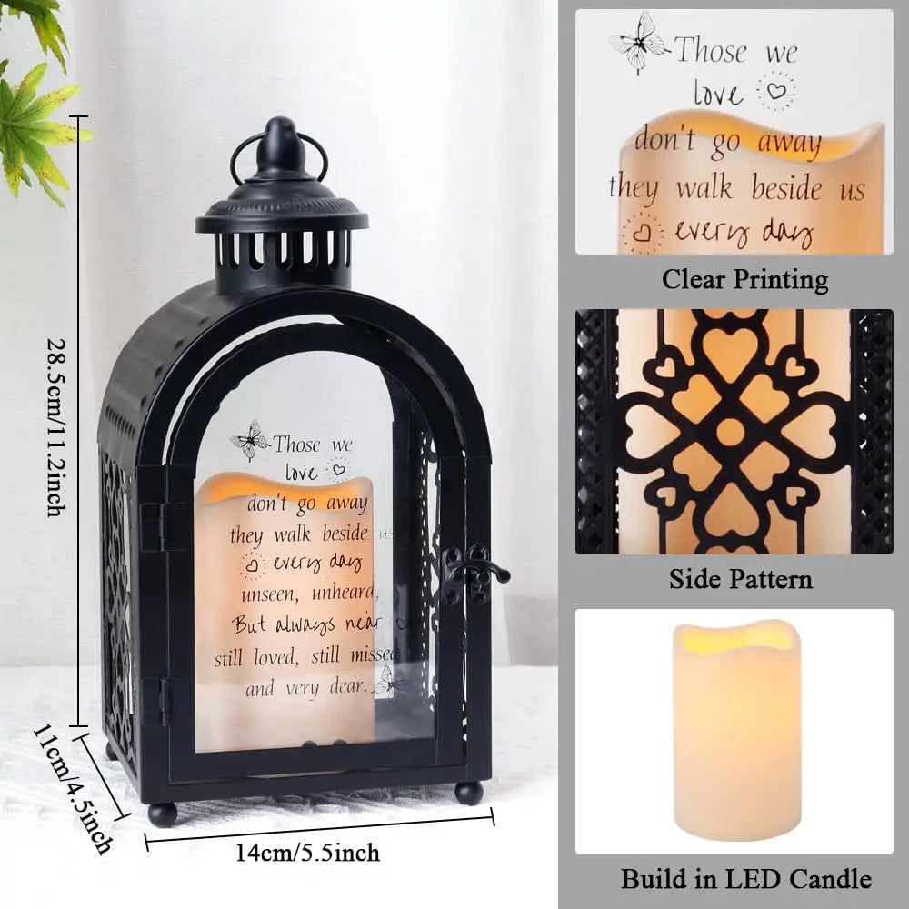 Metal Black Candle Lantern Candle Holder Home Decoration Metal Lanterns for Home Decor