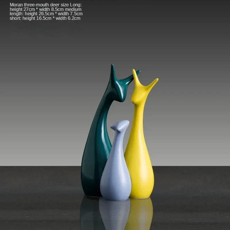 Silver Plated Bouble Couple Kiss Fish Vase Modern Europe Ceramic Furnishing Articles Office Home Livingroom Ornament Decoration