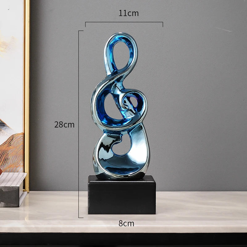 Music Symbol Note Ornament Decoration Ceramics Plating A Living Room Office Desktop Originality Arts And Crafts Gift