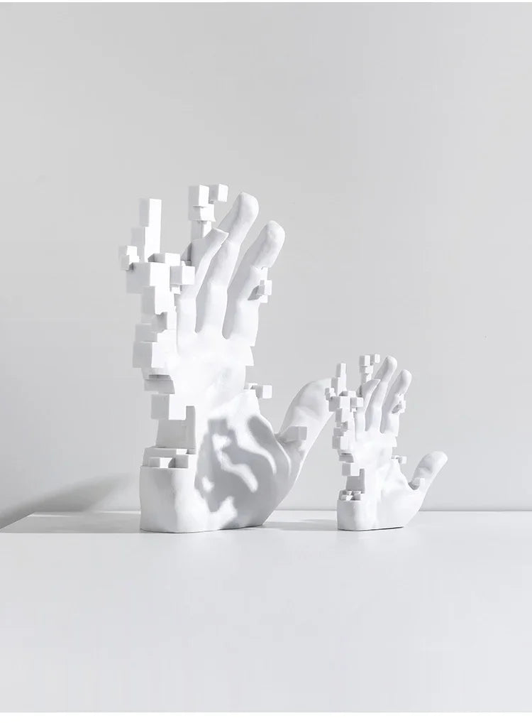 Home Living Room Decorations Abstract Art Palm Modern Luxury Table Hand Sculpture House Accessories Aesthetic Figurines Decor