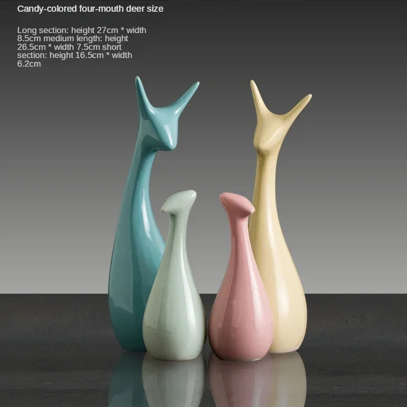 Silver Plated Bouble Couple Kiss Fish Vase Modern Europe Ceramic Furnishing Articles Office Home Livingroom Ornament Decoration