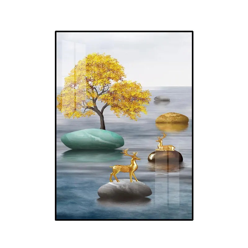 40X30CM Electric Meter Box Decor Power Switch Hide Cover Wall Canvas Poster Paintings Home Design Painting Decorative