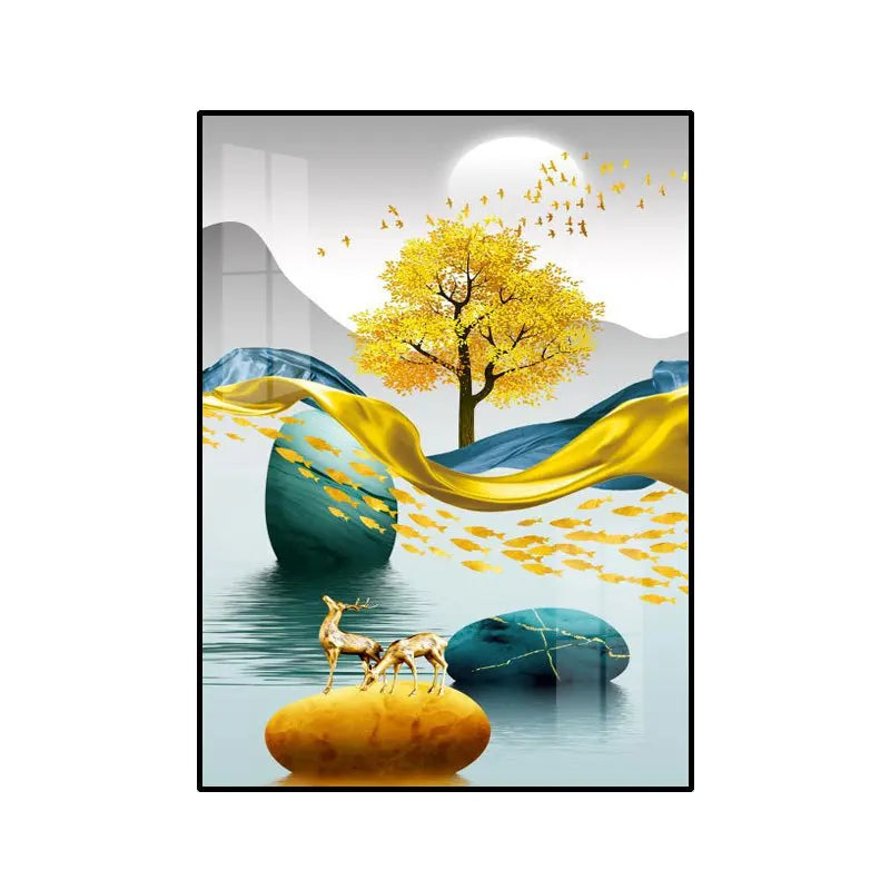 40X30CM Electric Meter Box Decor Power Switch Hide Cover Wall Canvas Poster Paintings Home Design Painting Decorative