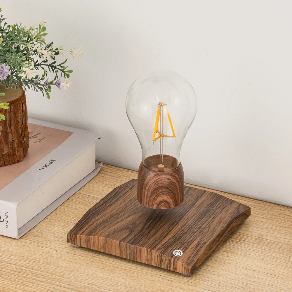 Innovative Room Reading Desk Night Light Lamp Magnetic Levitation Floating LED Light Bulb for Modern Home Office Decor Gift