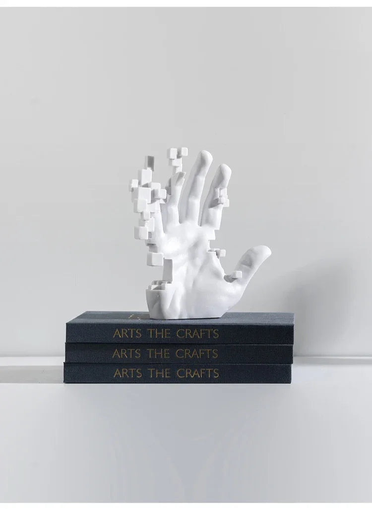 Home Living Room Decorations Abstract Art Palm Modern Luxury Table Hand Sculpture House Accessories Aesthetic Figurines Decor
