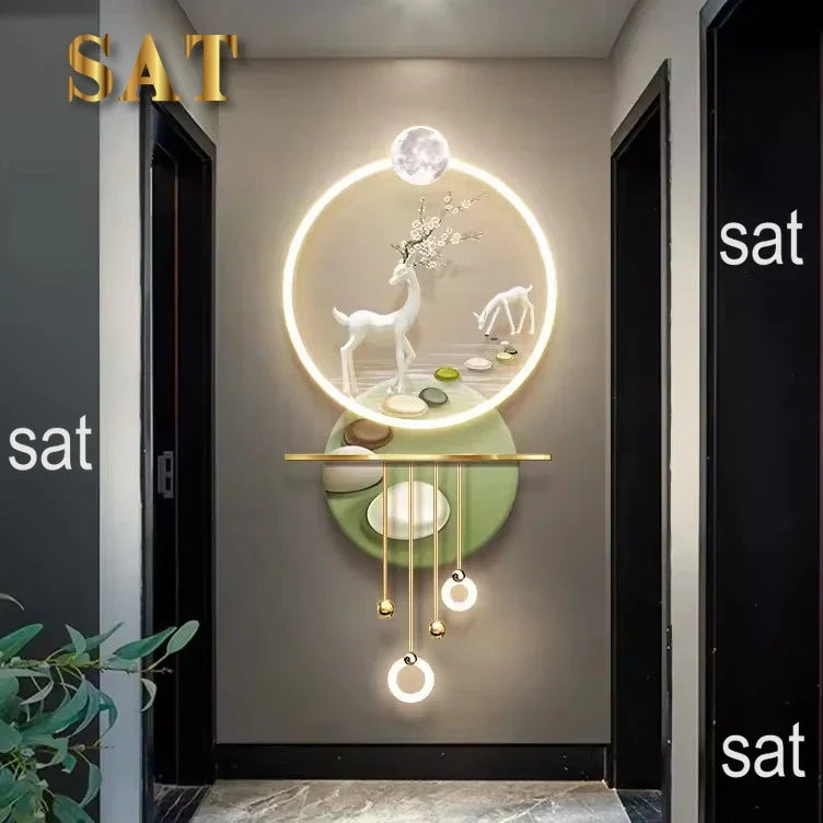 # 50x106cm High Quality Decorative Painting Wrought Iron Living Room Wall Simple Modern Bedroom Pendant Wall Decoration #