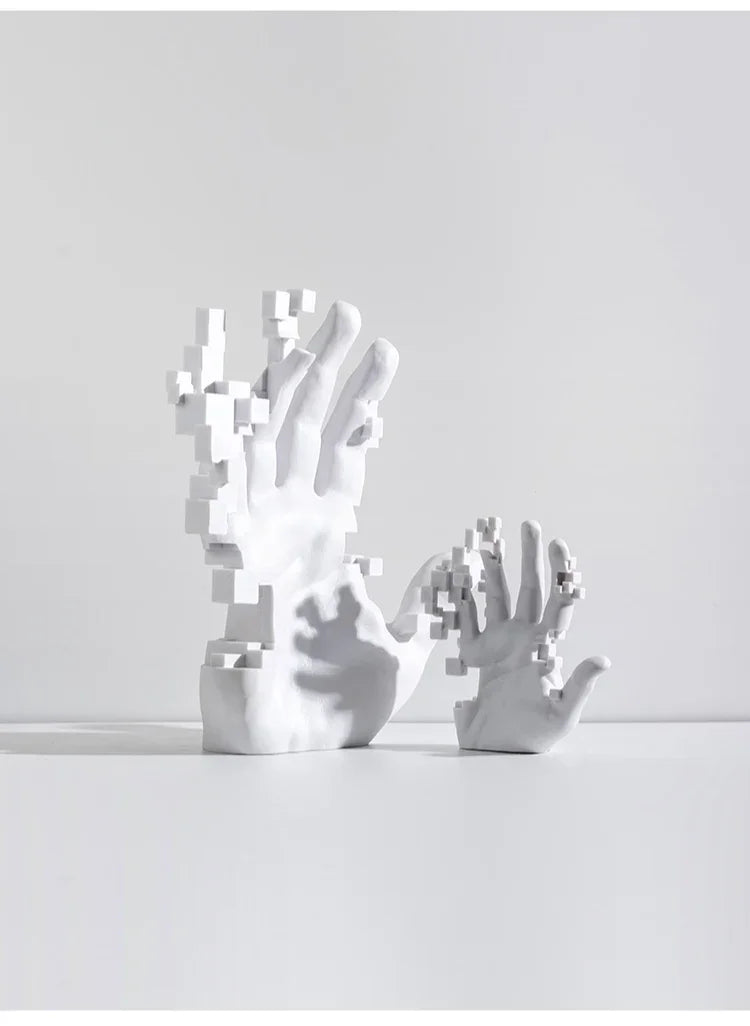 Home Living Room Decorations Abstract Art Palm Modern Luxury Table Hand Sculpture House Accessories Aesthetic Figurines Decor