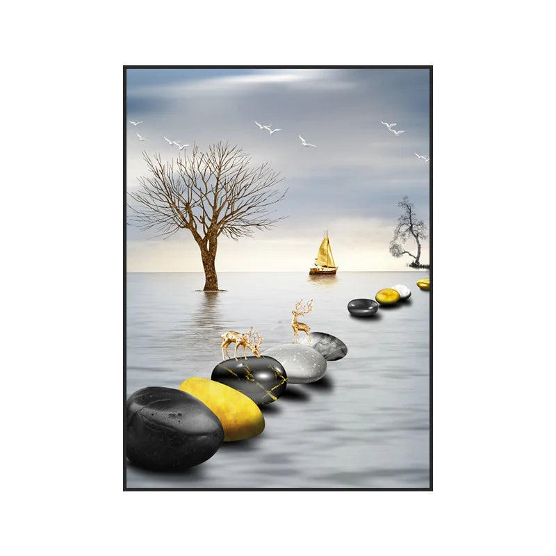 40X30CM Electric Meter Box Decor Power Switch Hide Cover Wall Canvas Poster Paintings Home Design Painting Decorative