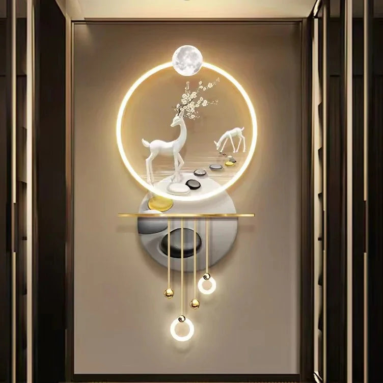 # 50x106cm High Quality Decorative Painting Wrought Iron Living Room Wall Simple Modern Bedroom Pendant Wall Decoration #