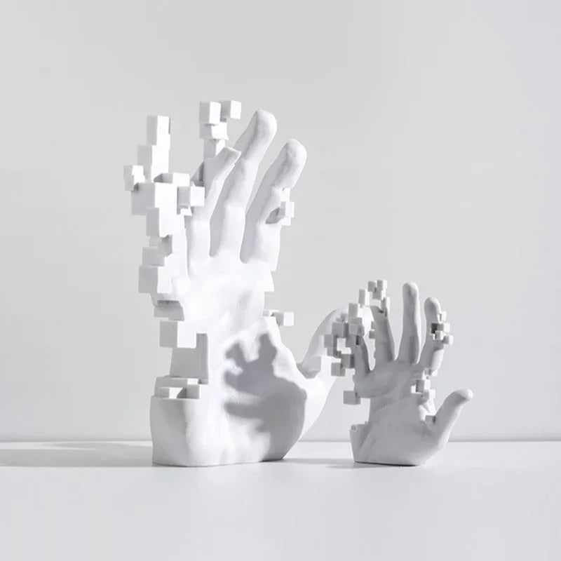 Home Living Room Decorations Abstract Art Palm Modern Luxury Table Hand Sculpture House Accessories Aesthetic Figurines Decor