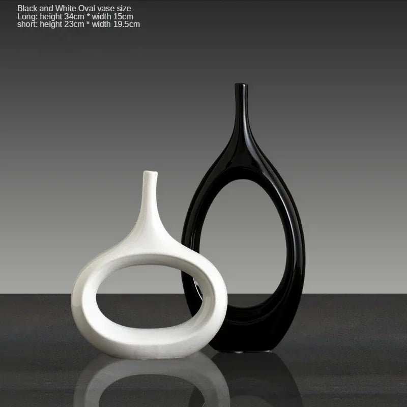 Silver Plated Bouble Couple Kiss Fish Vase Modern Europe Ceramic Furnishing Articles Office Home Livingroom Ornament Decoration