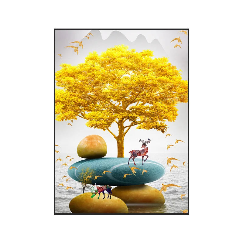 40X30CM Electric Meter Box Decor Power Switch Hide Cover Wall Canvas Poster Paintings Home Design Painting Decorative