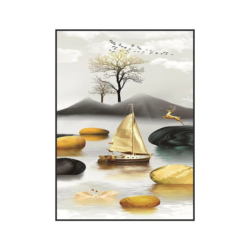 40X30CM Electric Meter Box Decor Power Switch Hide Cover Wall Canvas Poster Paintings Home Design Painting Decorative