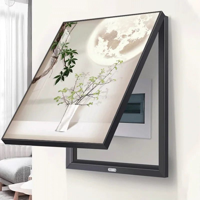 40X30CM Electric Meter Box Decor Power Switch Hide Cover Wall Canvas Poster Paintings Home Design Painting Decorative