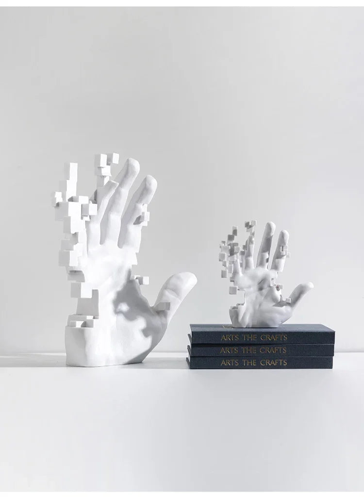 Home Living Room Decorations Abstract Art Palm Modern Luxury Table Hand Sculpture House Accessories Aesthetic Figurines Decor