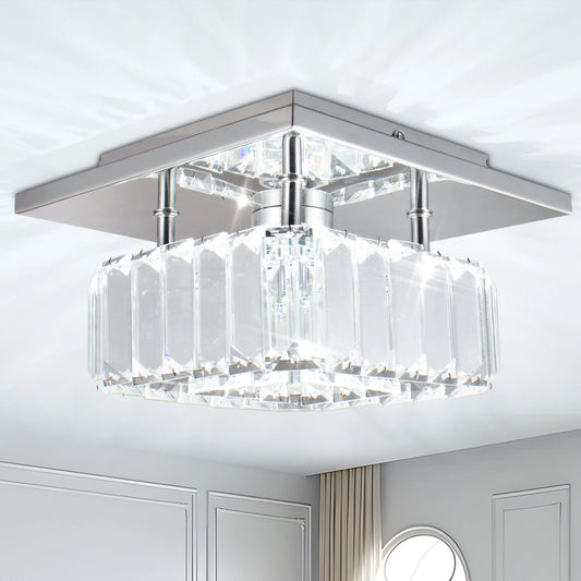 K9 LED Crystal Ceiling Light Modern Square Chandelier for Luxury Living Room Pendant Lights for Home Decor