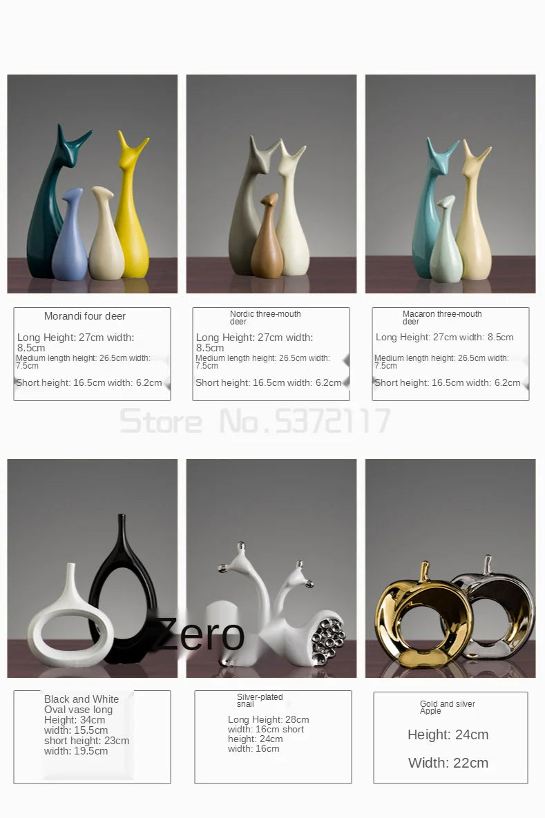 Silver Plated Bouble Couple Kiss Fish Vase Modern Europe Ceramic Furnishing Articles Office Home Livingroom Ornament Decoration